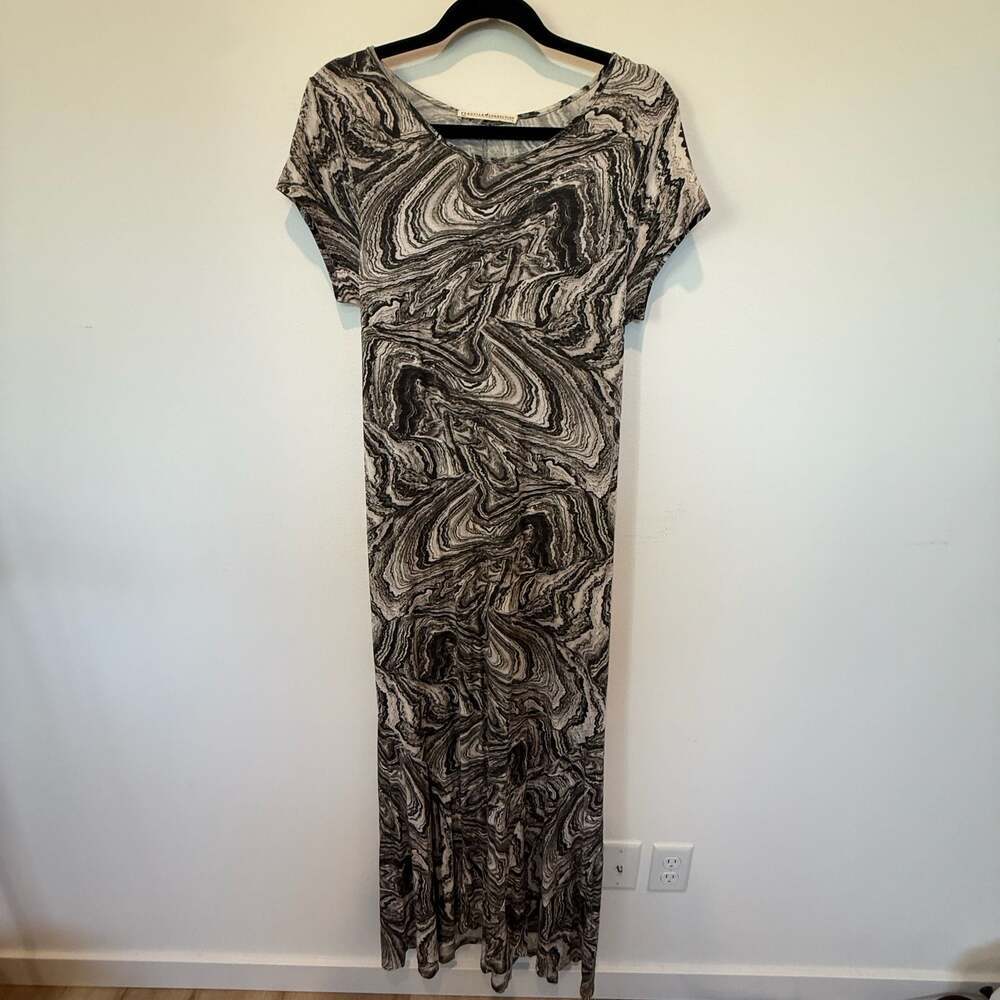 Peruvian Connection Marble Print Maxi Dress Size M